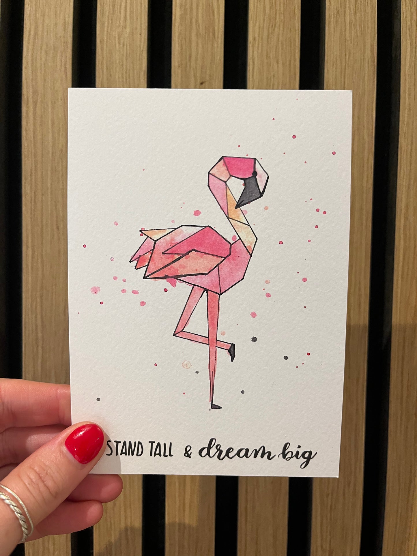 Kaart Flamingo - Linda Koster