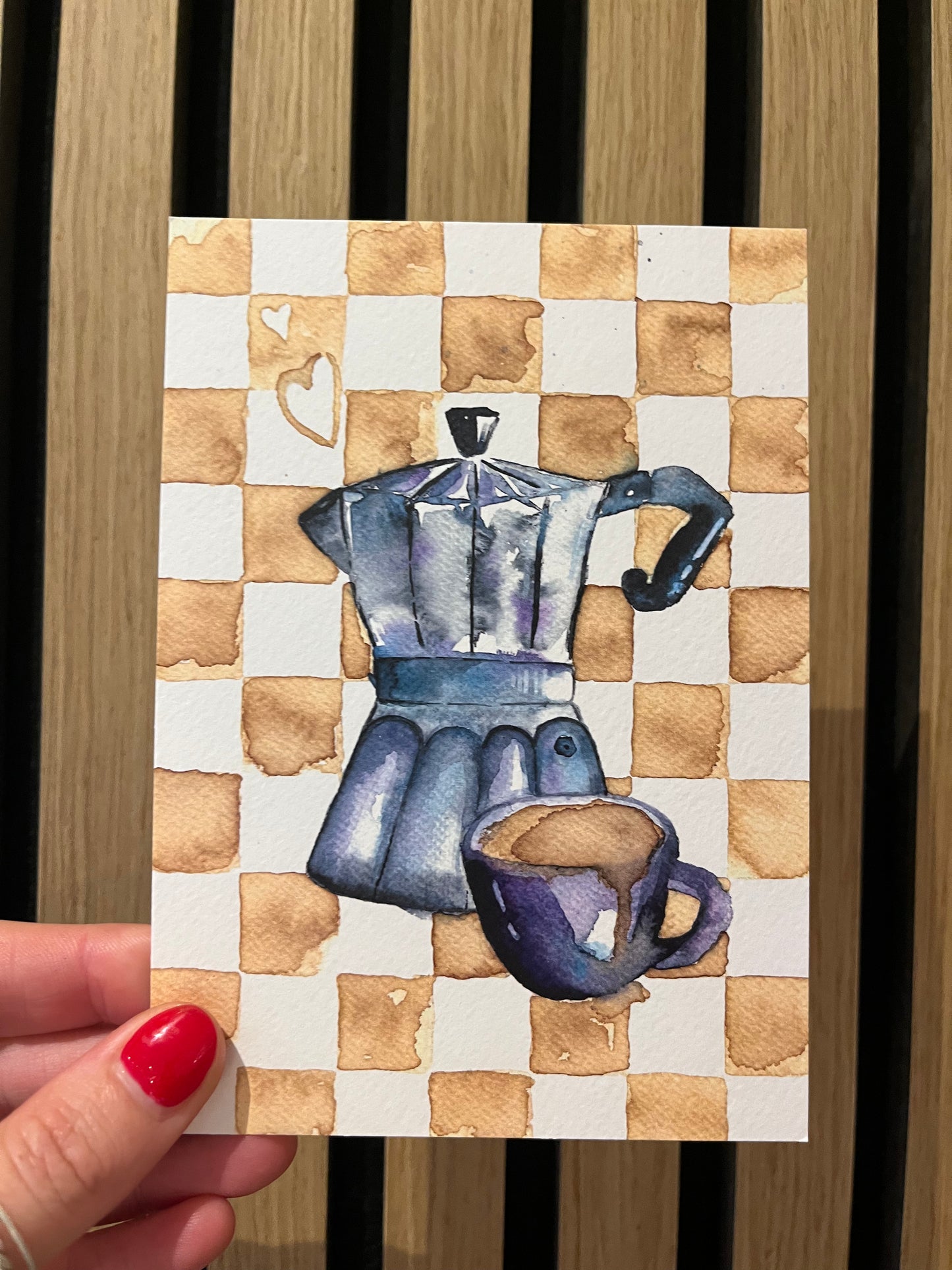 Kaart Koffiekan bruin - Linda Koster