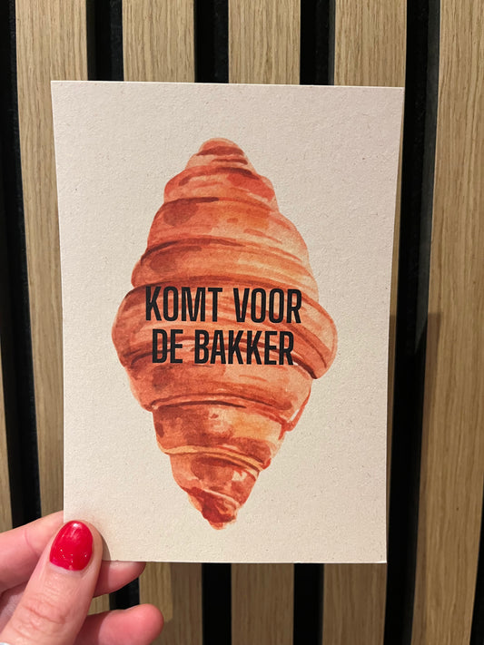 Kaart Komt voor de Bakker - De Bakker