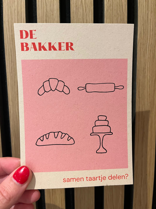 Kaart Taartje delen - De Bakker