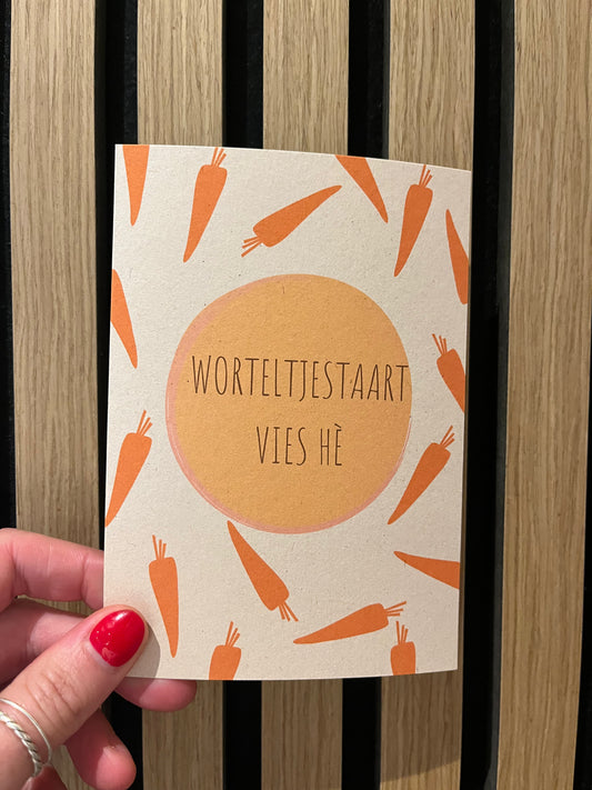 Kaart Worteltjestaart - De Bakker
