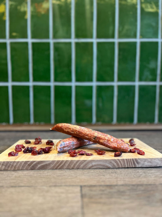 Cranberry worst van slagerij Schaafsma